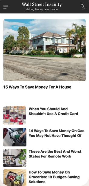 WALL STREET INSANITY website